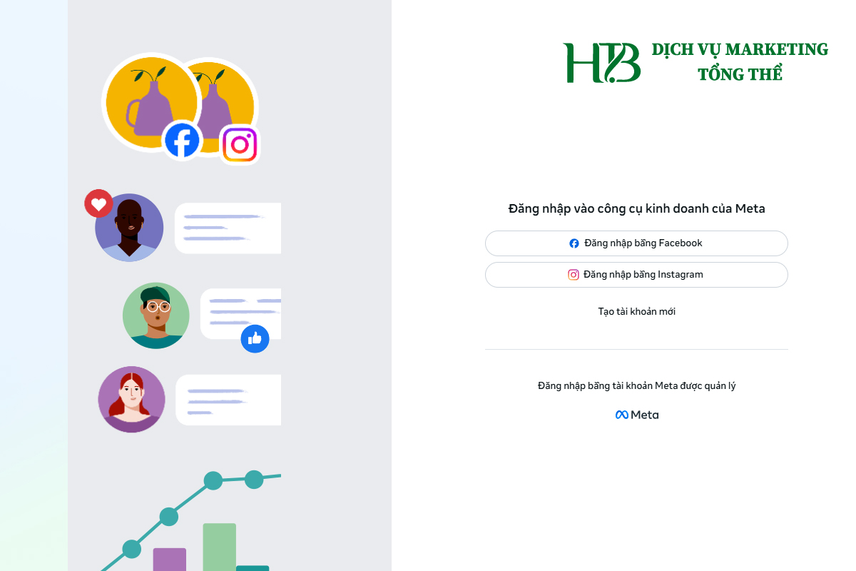 Truy cập Fanpage bằng ứng dụng Meta Business Suite